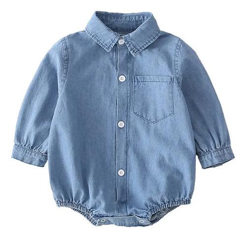 P.de Mono Para Bebé, Camisa Vaquera, Ropa De Abrigo.