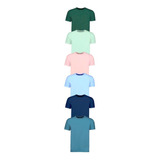 Camisas Men Paquete 6 Pz Colores Basic Algodón Suave/ligera