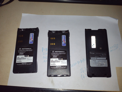 Lote  2 Bat Motorola E 1 Icom,todas C Defeitos Ver Descrição