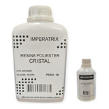 Resina Cristal Translucida P/ Artesanatos, Laminação 1 Kg