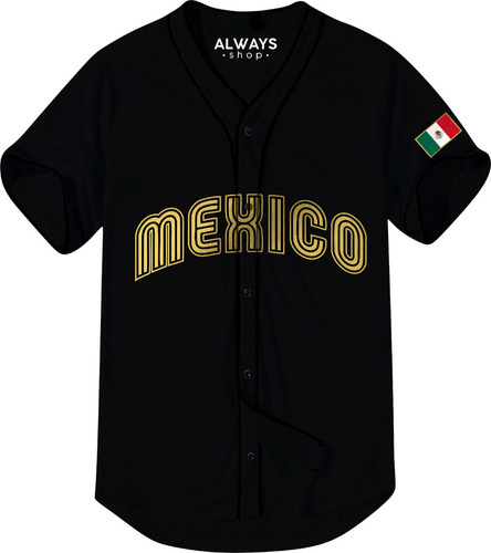 Camisola Jersey Mexico Mundial Clasico M2 Negro S M G Eg 2eg