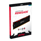 Memoria Ram Pc 8gb Kingston Fury Renegade Rgb Kf432c16rba/8