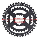 Cadena Doble Para Bicicleta De Montaña Gxp, 36t-26t/38t-28t,