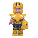 Boneco Thanos Com Manopla - Bloco De Montar