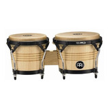 Bongos De Madera Natural 6 3/4 Pulgadas Y 8 Pulgadas