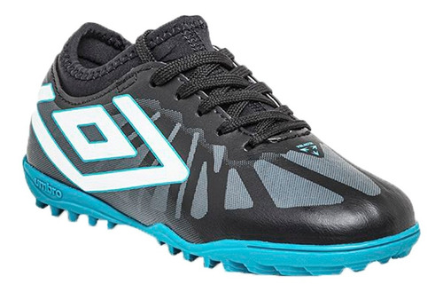 Botin Umbro Futbol Niño Velocita 6 Club Jr Negro-bco-met Cli