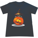 Camisetas Halloween Calabaza Gato