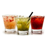 Jogo Copo Caipirinha Drinks Whisky Vidro Suco - Kit 6 Un Cor Incolor