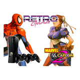Xbox360 250gb Retrogames Ultimate Marvel Vs Capcom 2 Rtrmx