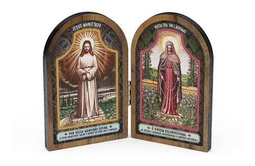 Oração De Mesa Nossa Senhora Das Lágrimas E Jesus Manietado