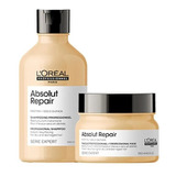 Shampoo + Mascarilla L'oréal Absolut Repair Gold Quinoa 