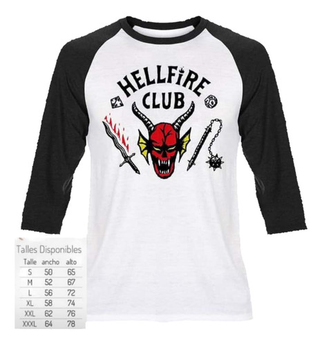 Remeras Rangla !! Hellfire Club!!! De Stranger Things.  