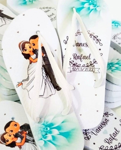 15 Chinelo Personalizado 15 Anos Debutante Embalagem Brindes