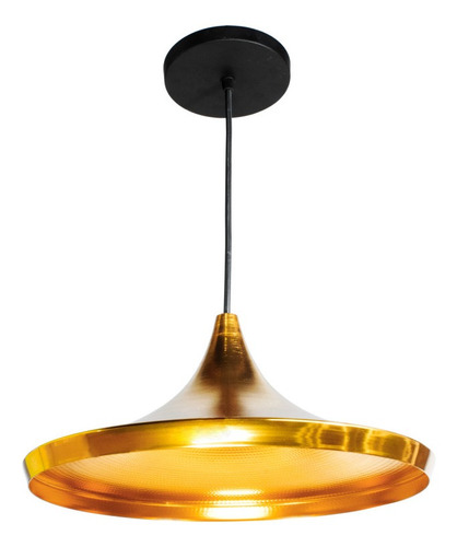 Candil Decorativo Dorado Lámpara Colgante Aluminio Maxxi