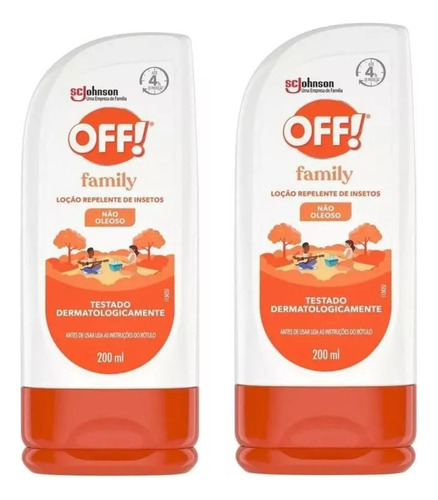 Kit Repelente Off Loção Family 200ml 2 Unidades