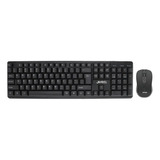 Teclado Mouse Kit Jedel Ws630 Es Wireless Color Del Teclado Negro