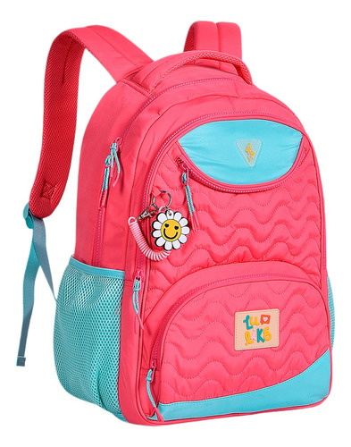 Mochila Escolar Luluca Lulike Lu24073 - Clio Style Rosa