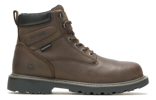 Bota Wolverine Floorhand 6 Impermeable Marrón Oscuro
