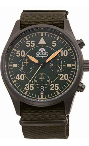 Orient Reloj Piloto De Cuarzo Verde Para Hombre