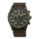 Orient Reloj Piloto De Cuarzo Verde Para Hombre