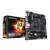 Placa Mãe Gigabyte B450m Ds3h Amd Am4 Ddr4 Atual. Ryzen 3000