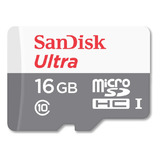 Memoria Celular Micro Sd Ultra Sandisk 16gb Clase 10