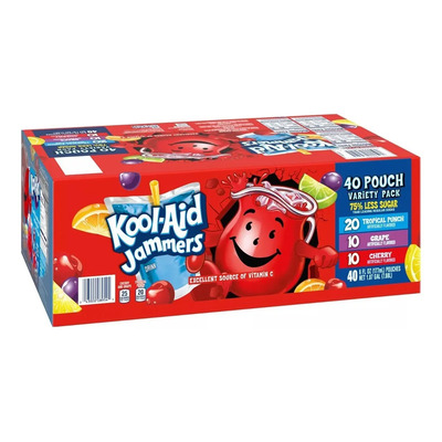 Kool Aid Jammers Tropical Mix Jugos 40 Pz Importados | Envío gratis