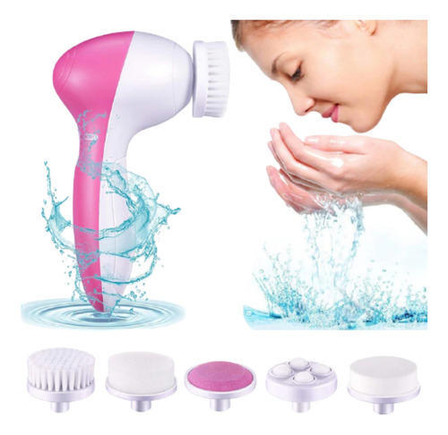 Escova Elétrica Limpeza Facial Massageadora Esfoliação Derma