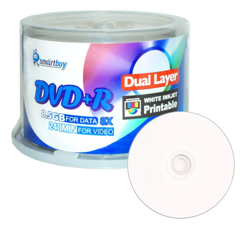 Dvd Imprimible Doble Capa X50u