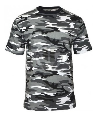 Remera Tactica Camuflada Urbano Gad Manga Corta Algodon Poli