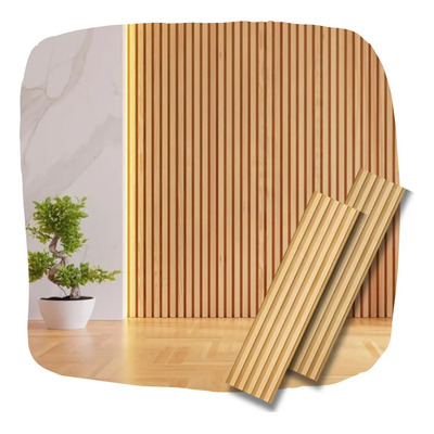 Lambrin Decorativo Wpc, Fácil De Instalar Y Limpiar 12pz Lambrin Madera | Envío gratis