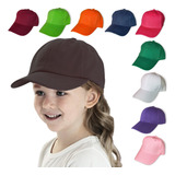 6 Gorras Económicas Lisas Para Bordar Sublimar Infantil