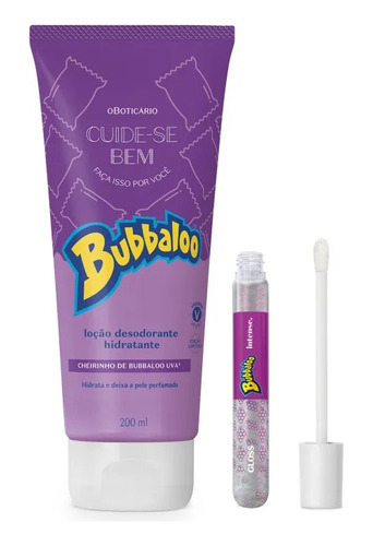 Kit O Boticário Cuide-se Bem Intense Bubbaloo Uva ( 2 Itens)