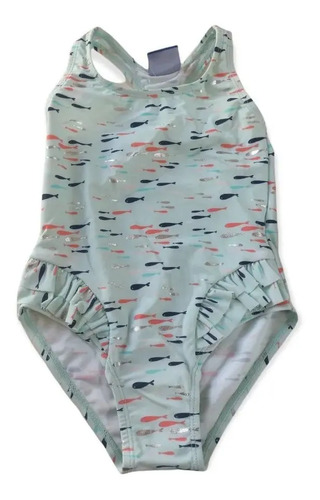 Traje De Baño Completo Para Niña Pecesitos Simply Basic