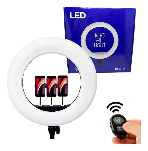 Ring Light 18 Polega  Led 80w Profissional Grande Tripé 2.1m