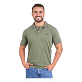 Camisa Gola Polo Slim Fit Masculina Premium Malha Peruana 