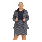 Conjunto Feminino Executivo Social Blazer E Saia Plus Size