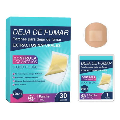Parche Dejar De Fumar Controla Ansiedad 100% Natural Paso 2 | Meses sin interés
