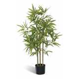 Softflame Árbol De Bambú Artificial De 3 Pasteles, Planta De