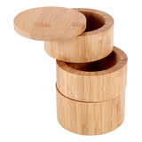 Caja De Sal Triple De Bambú, Caja De Madera, Caja De Bambú R