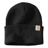 Gorro De Punto Con Puños Para Hombre Carhartt 104597, Negro