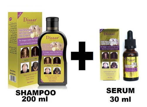 Aceite Crecimiento Cabello 30ml Alopecia Calvicie + Shampoo 