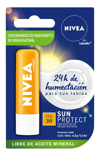 Nivea Labello Protector Labial Sun Protect Fps 30 4.8 Grs