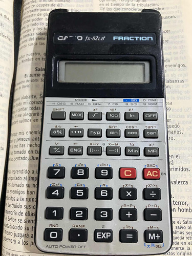 Calculadora Casio Fx 82 Lb Fraction Sin Tapa Funcionando