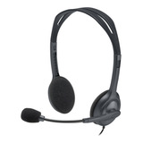 Headset Logitech H111 Stereo P3 Cinza 981-000612