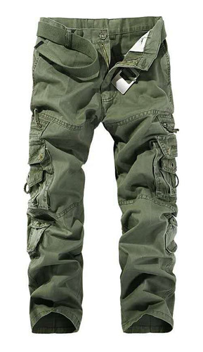 Pantalones Cargo Rectos Y Sueltos De Gran Talla Para Hombre