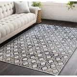 Alfombra Living Moderna Beige Oscuro Suave 150x200cm Kreatex