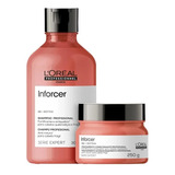 Kit Loreal Inforcer Shampoo 300ml + Mascara 250g Força