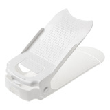 Kit 50 Organizadores Sapato Salto Regulagem Alt. Furo Branco