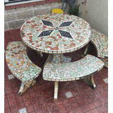 Mesa De Cemento Mosaiquismo 